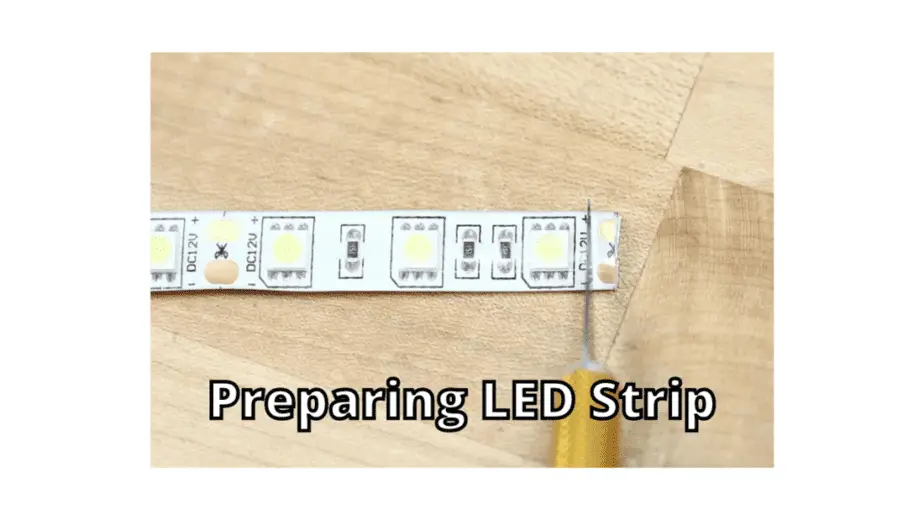 Preparing LED Strip by Adjusting the Size 
