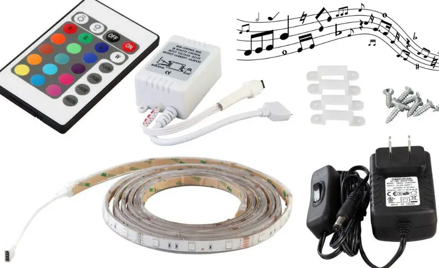 how to connect music to led lights
